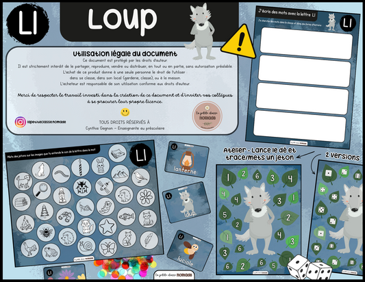 Lettre Ll - Loup