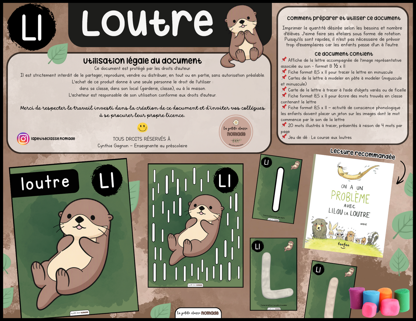 Lettre Ll - Loutre