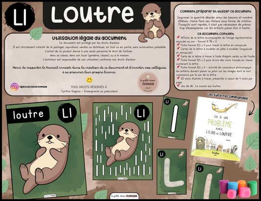 Lettre Ll - Loutre