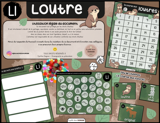 Lettre Ll - Loutre