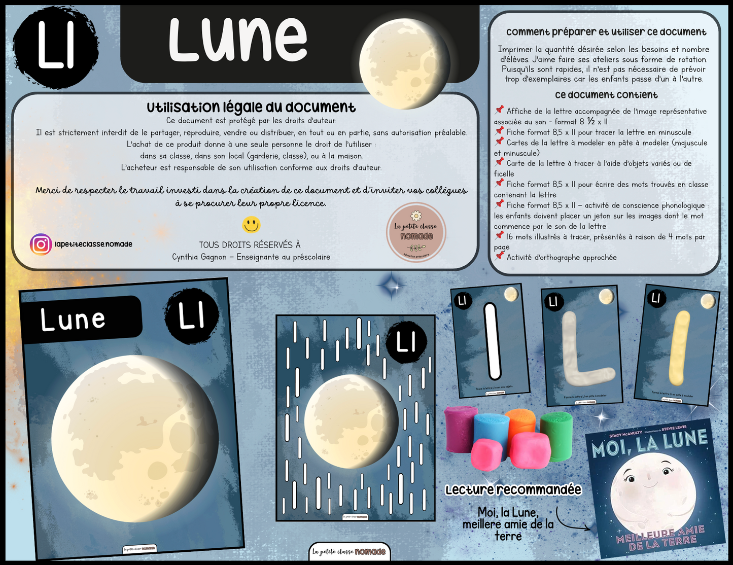 Lettre Ll - Lune