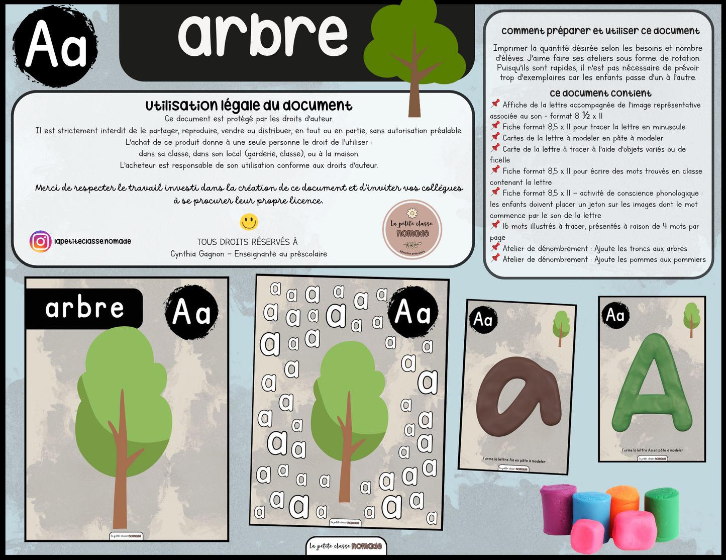 Lettre Aa - Arbre