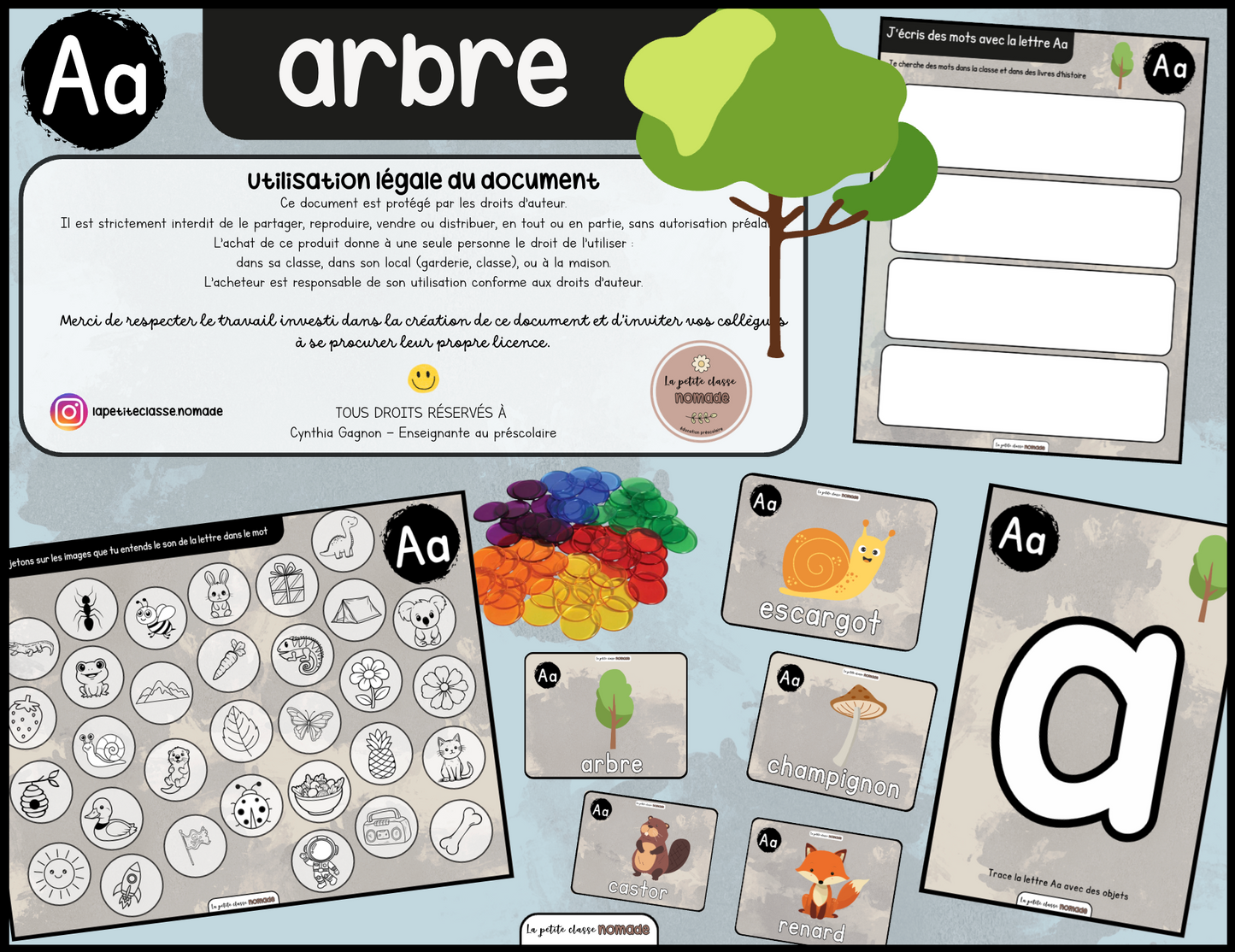 Lettre Aa - Arbre