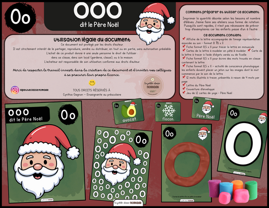 Lettre Oo - Père Noël