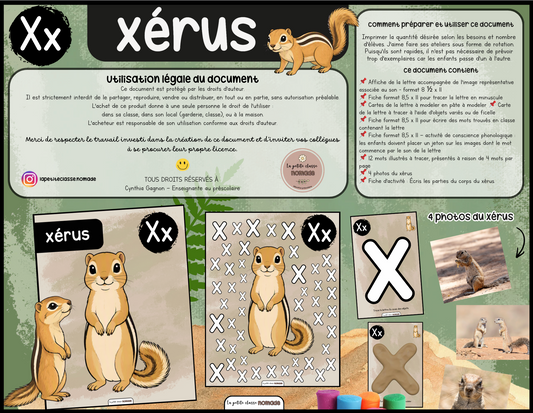 Lettre Xx - Xérus