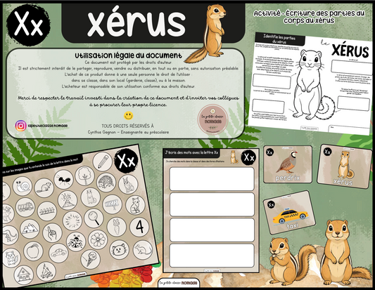 Lettre Xx - Xérus
