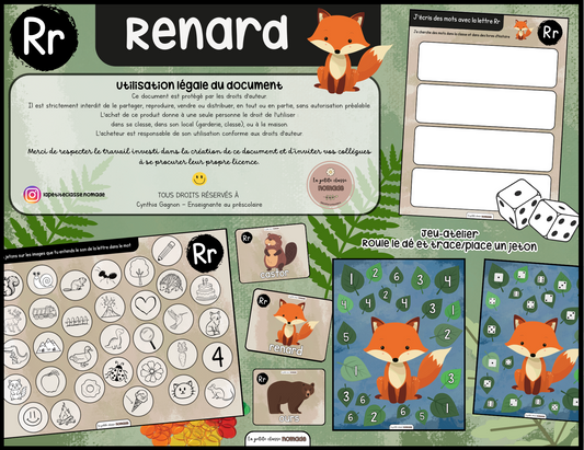 Lettre Rr - Renard