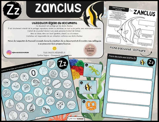 Lettre Zz - Zanclus