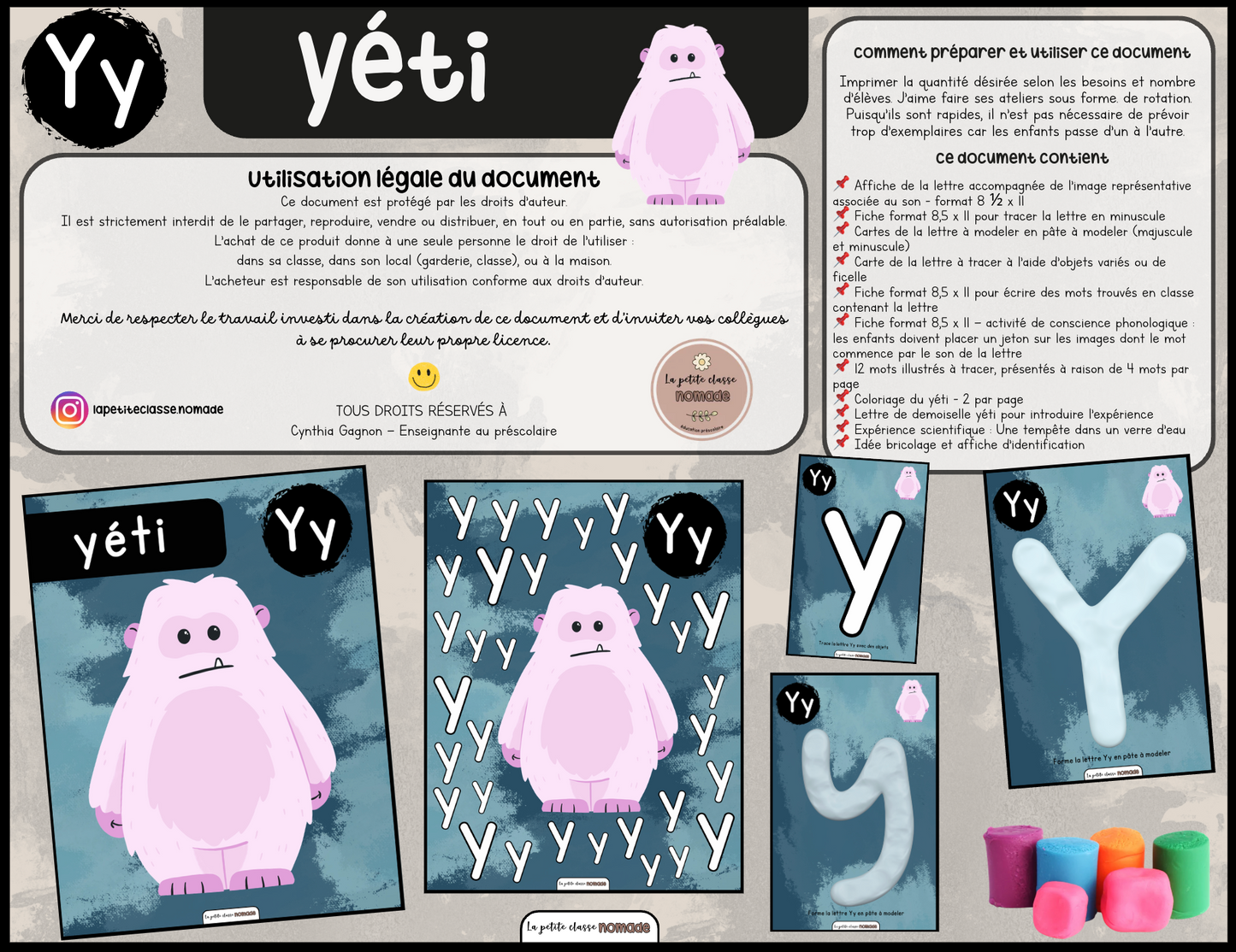 Lettre Yy - Yéti