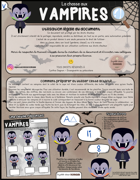 La chasse aux vampires