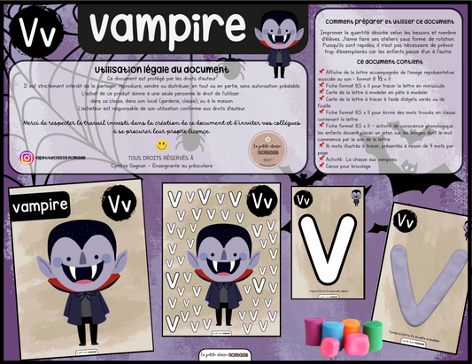 Lettre Vv - Vampire
