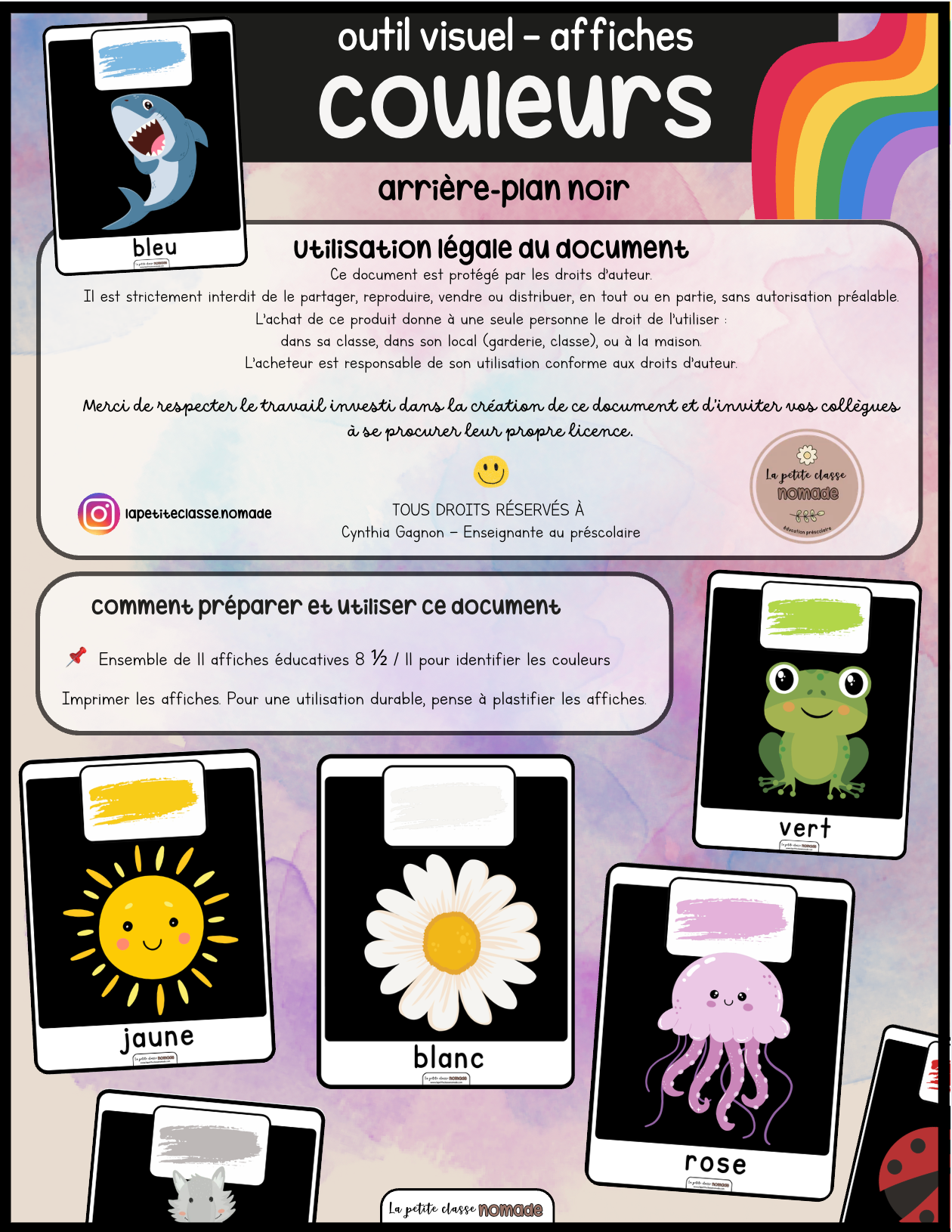 Affiches  Couleurs (noir)