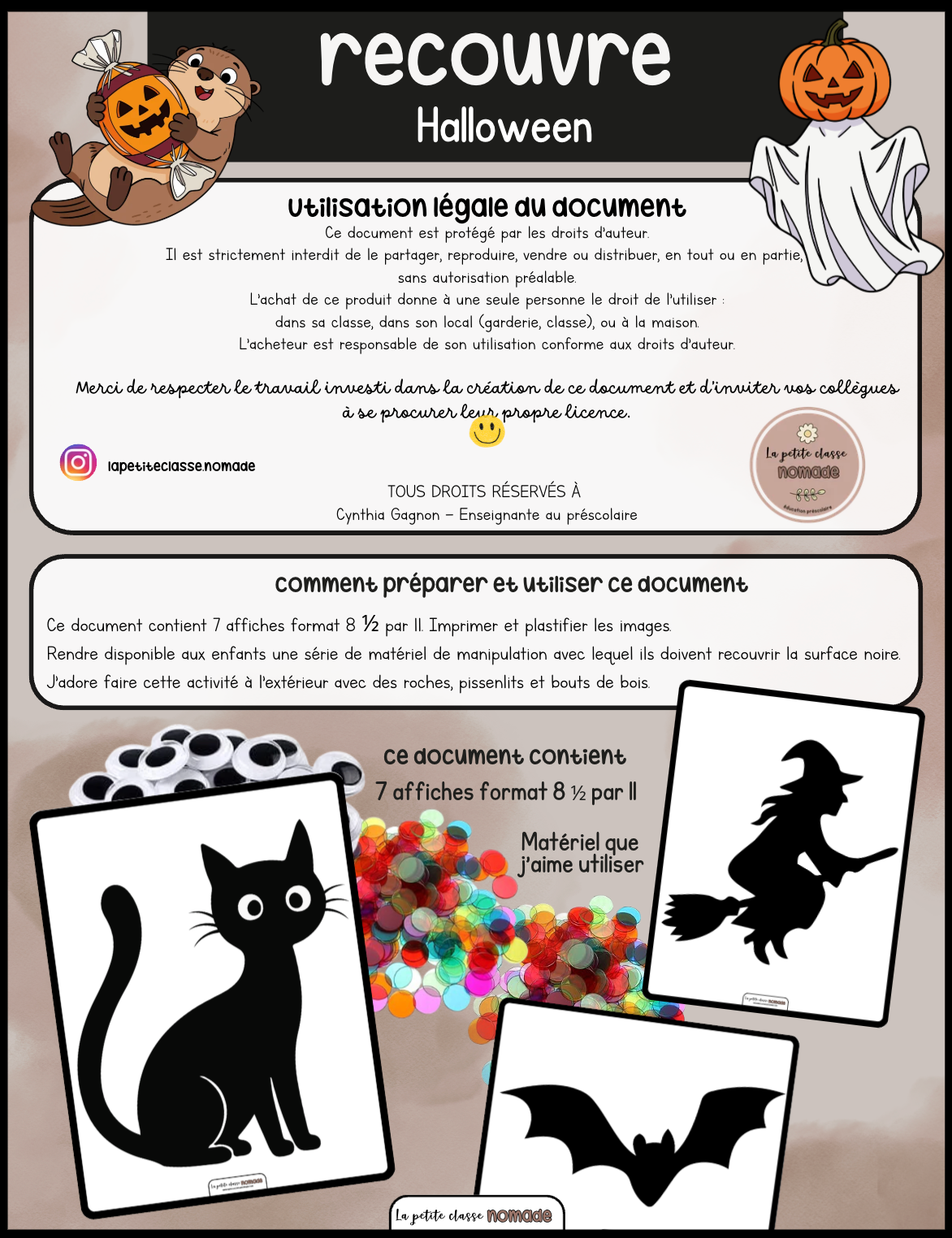 Recouvre les images - Halloween
