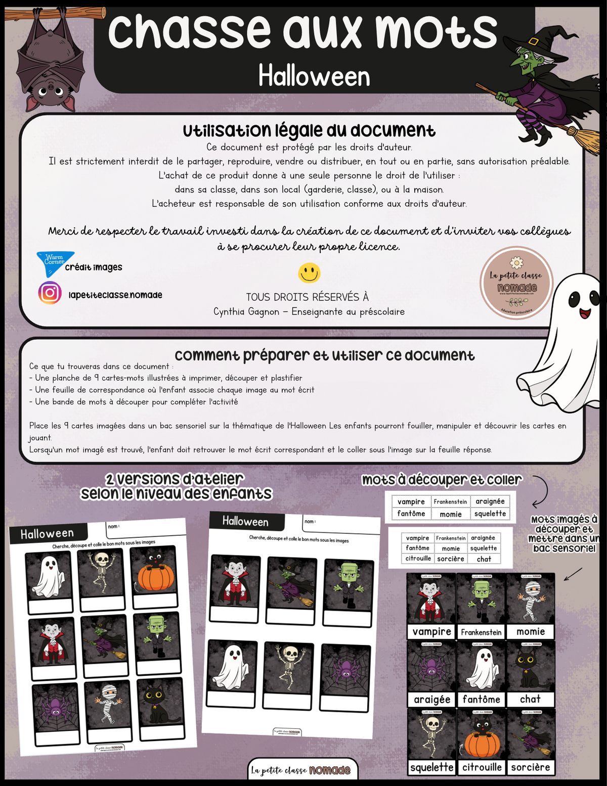 Chasse aux mots - Halloween