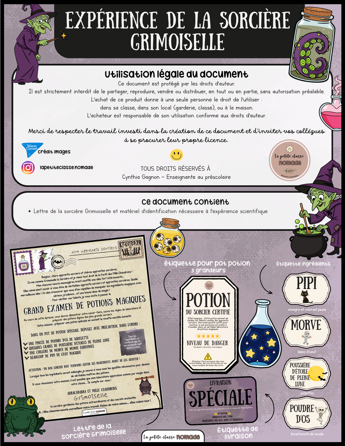 Expérience de la sorcière Grimoiselle