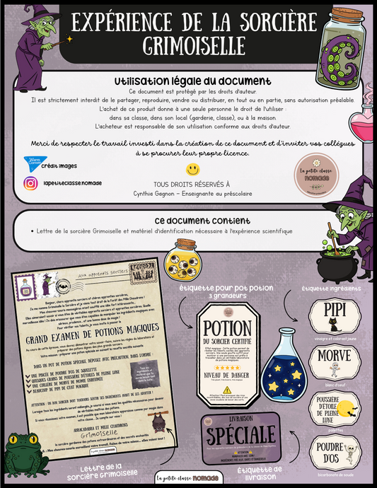 Expérience de la sorcière Grimoiselle