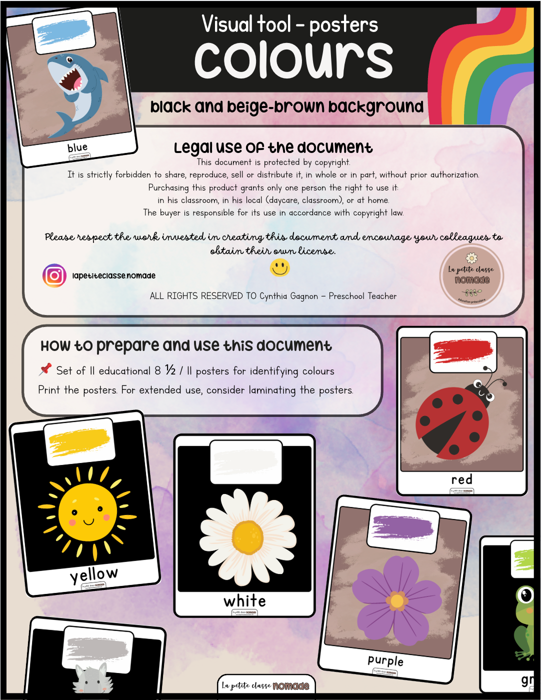 Visual tool - posters - Colours