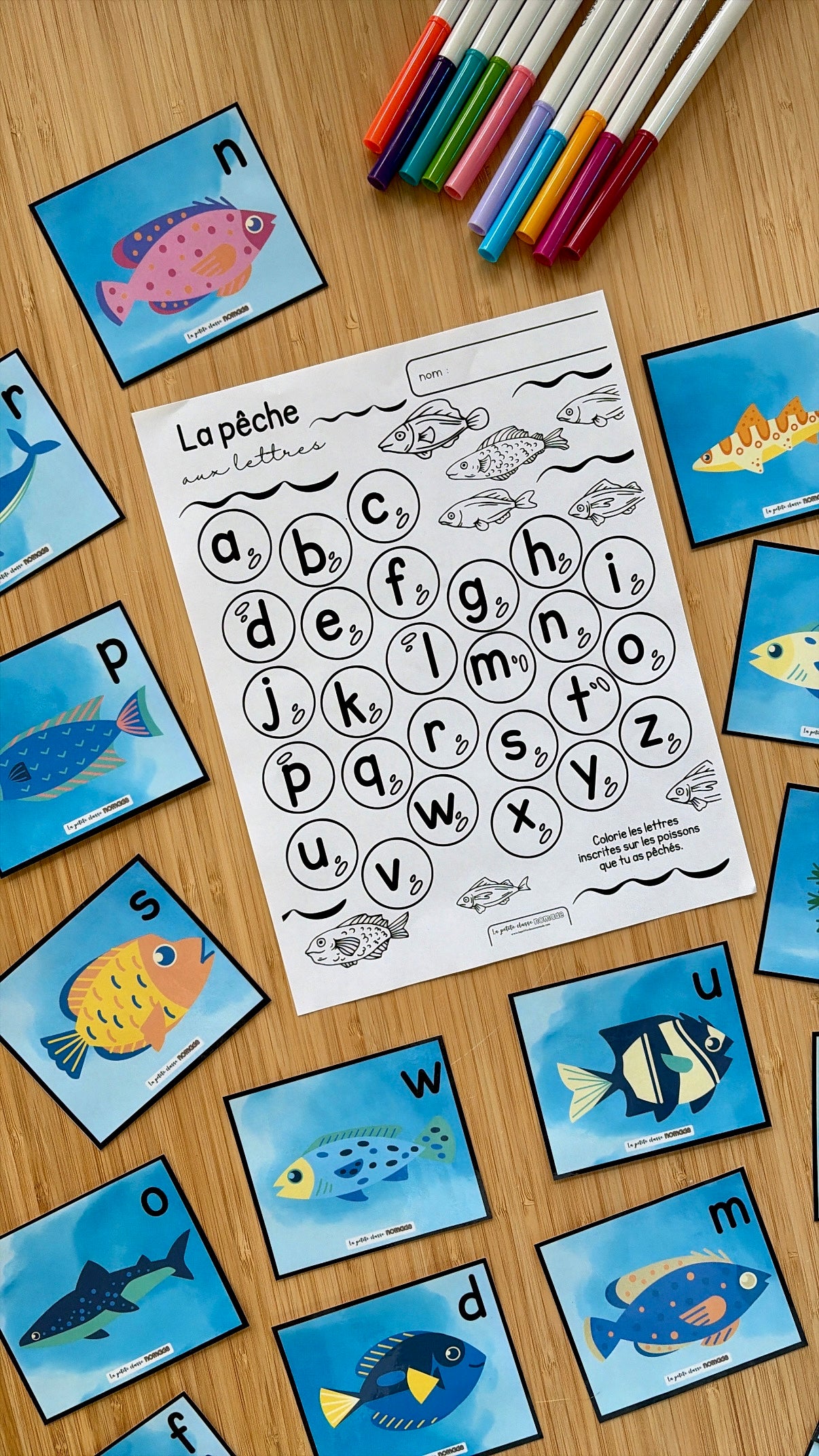 Atelier - Pêche aux lettres - Pirates et océan