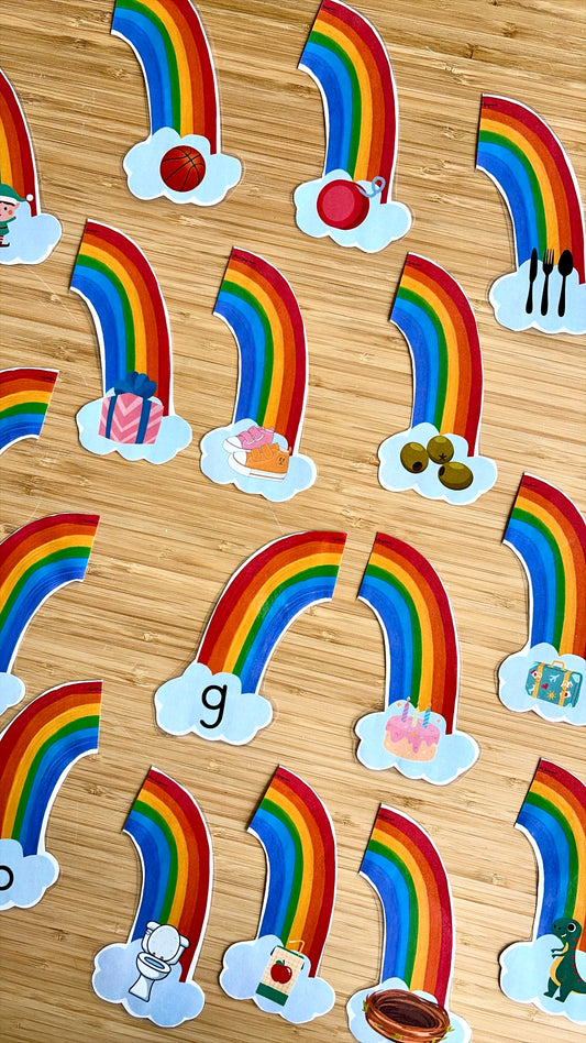 Arc-en-ciel et son initial