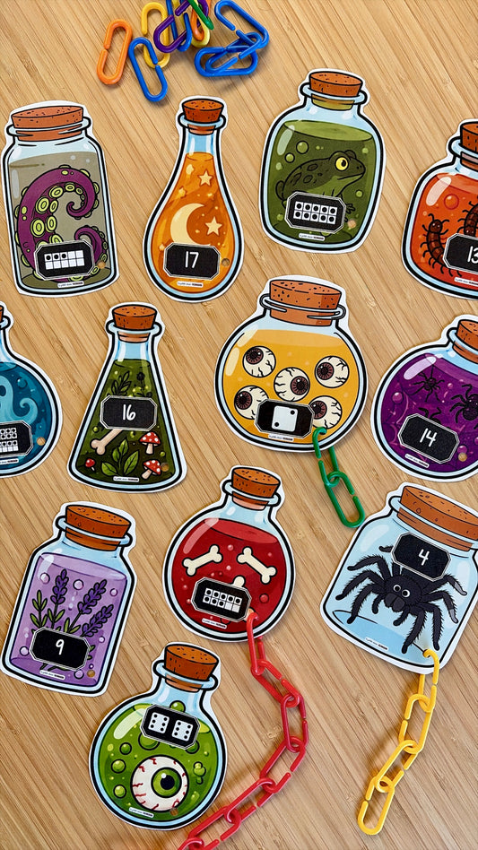 Enfile les chaines - Potions Halloween
