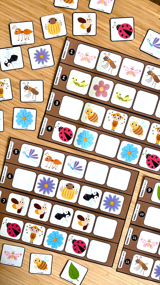 Suites logiques - Insectes et printemps