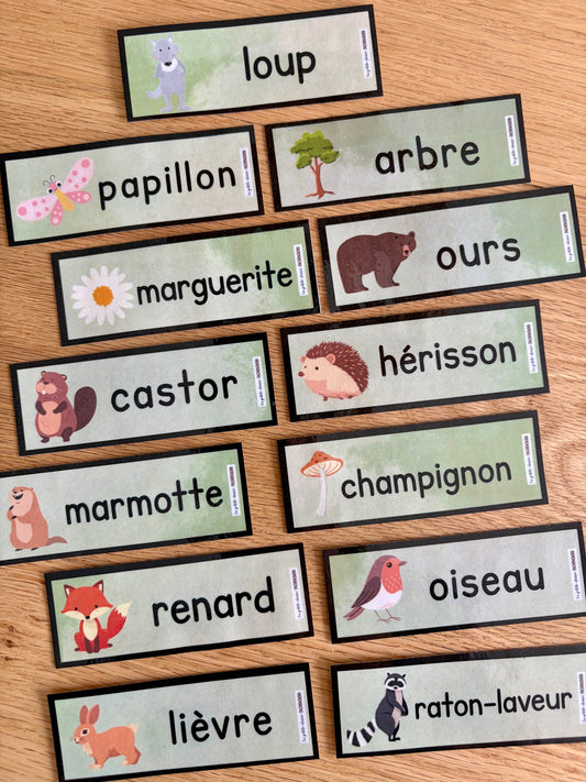 Mini-mots imagés - La forêt