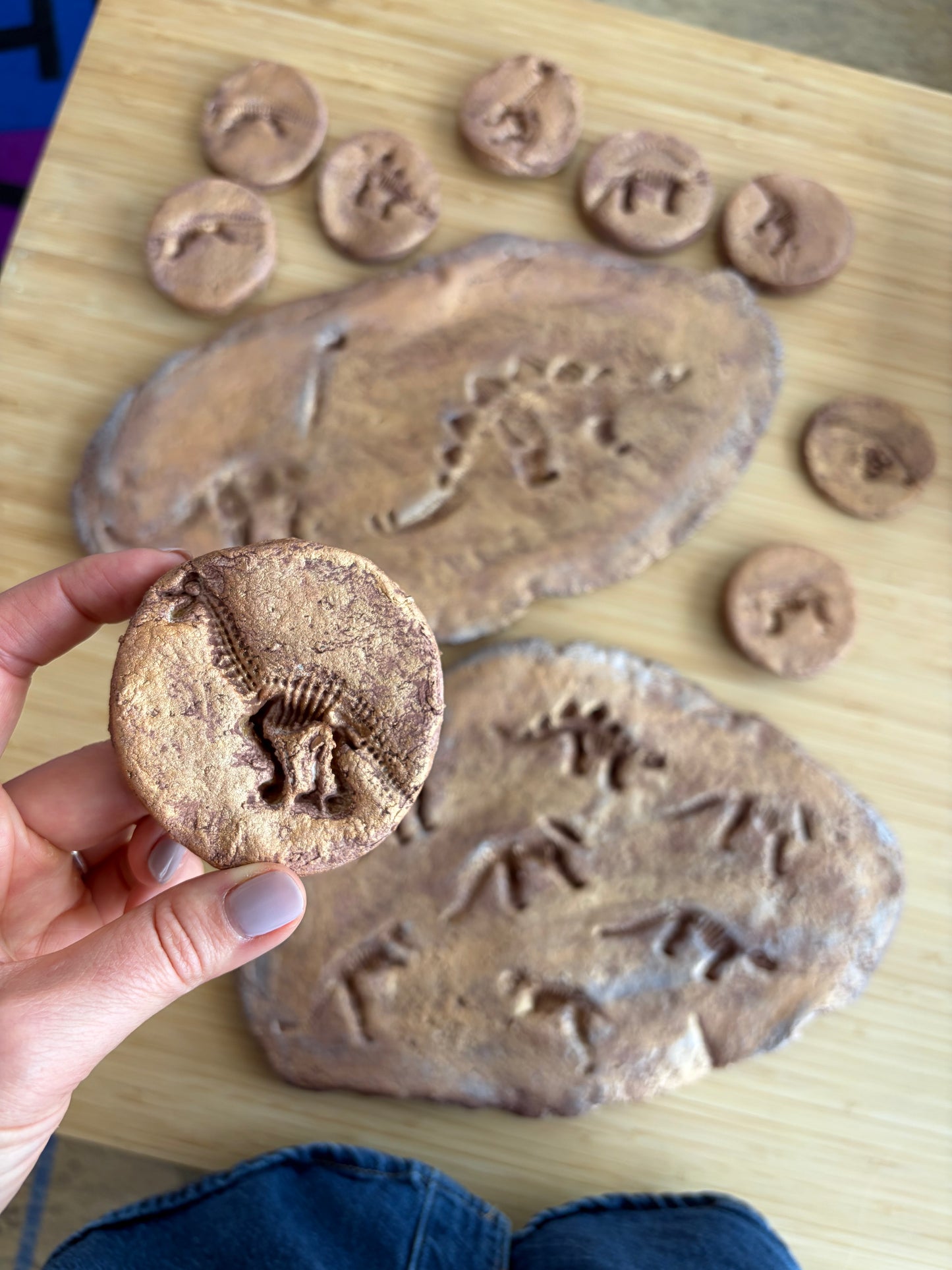 Recette pâte de sel - Fossiles