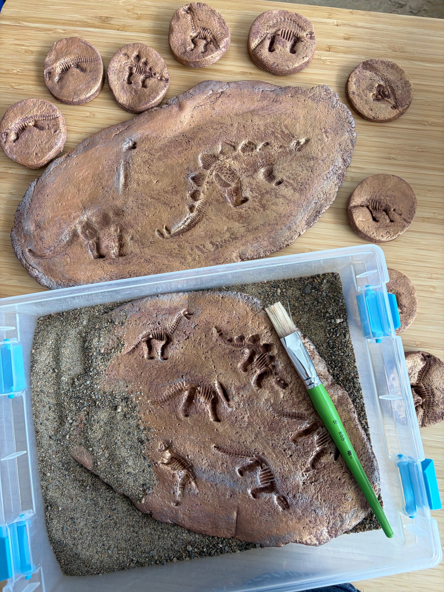 Recette pâte de sel - Fossiles