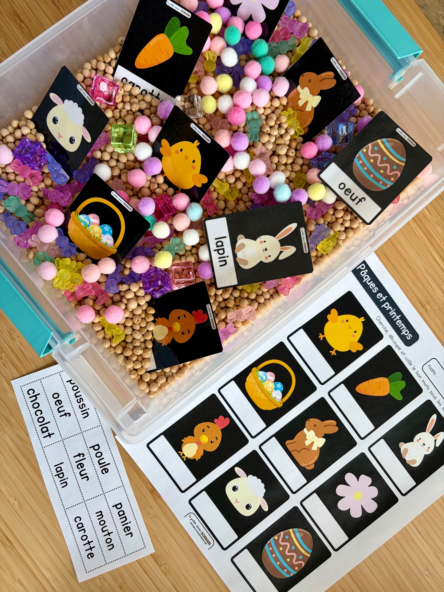 Atelier - Chasse aux mots Pâques et printemps